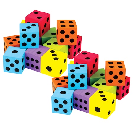 Teacher Created Resources Foam Colorful Large Dice Set, PK2 TCR20809